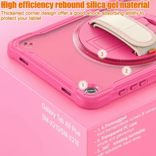 Tablet Case Cover For Samsung Galaxy Tab A9 8.7" A9 Plus 11" Portable Handle Pencil Holder Armor TPU PC