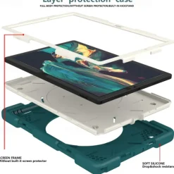 Tablet Case Cover For Samsung Galaxy Tab A8 10.5'' 2022 2021 Portable Handle with Stand Holder Armor PC Silicone For Kids