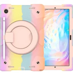 Tablet Case Cover For Samsung Galaxy Tab A8 10.5'' 2022 2021 Portable Handle with Stand Holder Armor PC Silicone For Kids