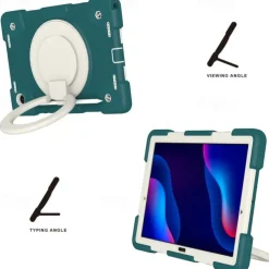 Tablet Case Cover For Samsung Galaxy Tab A8 10.5'' 2022 2021 Portable Handle with Stand Holder Armor PC Silicone For Kids