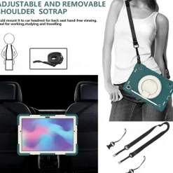 Tablet Case Cover For Samsung Galaxy Tab A8 10.5'' 2022 2021 Portable Handle with Stand Holder Armor PC Silicone For Kids