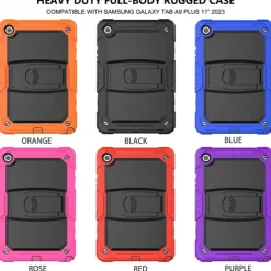 Tablet Case Cover For Samsung Galaxy Tab A9 8.7" A8 10.5'' A7 Lite 8.7'' A7 10.4'' A 8.0" A9 Plus 11" Portable Armor Defender Rugged Protective with Adjustable Kickstand Armor PC Silicone