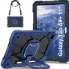 Tablet Case Cover For Samsung Galaxy Tab A9 8.7" A8 10.5'' A9 Plus 11" Handle 360° Rotation Shoulder Strap Armor PC Silicone