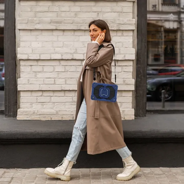 Tablet Case Cover For Samsung Galaxy Tab A9 8.7" A8 10.5'' A9 Plus 11" Handle 360° Rotation Shoulder Strap Armor PC Silicone