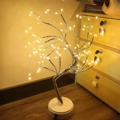 Tabletop Bonsai Tree Light 108 LED Lights Tree Lamp Decorative LED Shimmer Tree for Desktop Bedside Indoor Decor Mother's Day Valentine's Gift