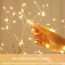 Tabletop Bonsai Tree Light 108 LED Lights Tree Lamp Decorative LED Shimmer Tree for Desktop Bedside Indoor Decor Mother's Day Valentine's Gift