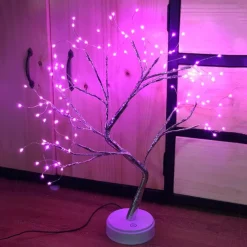 Tabletop Bonsai Tree Light 108 LED Lights Tree Lamp Decorative LED Shimmer Tree for Desktop Bedside Indoor Decor Mother's Day Valentine's Gift