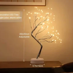 Tabletop Bonsai Tree Light 108 LED Lights Tree Lamp Decorative LED Shimmer Tree for Desktop Bedside Indoor Decor Mother's Day Valentine's Gift