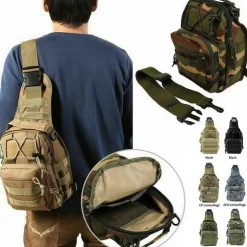 Tactical Sling Shoulder Bag Backpack Army Camping Hiking Bag Outdoor Sports Chest Travel Bag