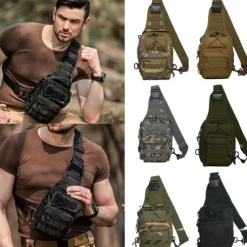 Tactical Sling Shoulder Bag Backpack Army Camping Hiking Bag Outdoor Sports Chest Travel Bag