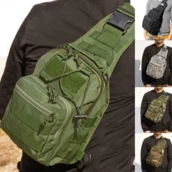 Tactical Sling Shoulder Bag Backpack Army Camping Hiking Bag Outdoor Sports Chest Travel Bag
