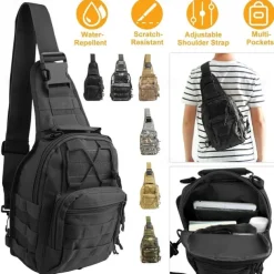 Tactical Sling Shoulder Bag Backpack Army Camping Hiking Bag Outdoor Sports Chest Travel Bag