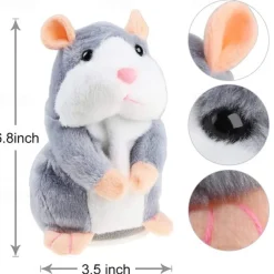 Talking Hamster Plush Toy Recording Hamster Electric Hamster. A recording that can learn how to speak. Nodding Hamster Little Mouse Electric Toy
