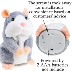 Talking Hamster Plush Toy Recording Hamster Electric Hamster. A recording that can learn how to speak. Nodding Hamster Little Mouse Electric Toy