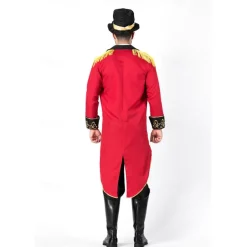 Tamer Halloween Outfits Costume Circus Jacket Carnival Costume Adults' Men's Halloween Carnival Mardi Gras Performance Party Club Easy Halloween Costumes Dress Up