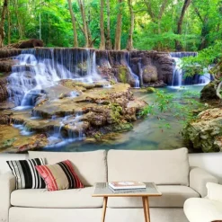 Tapestry Blanket Wall Hangings Forest 3D Bedroom Living Room Dorm Decorations Wall Door Background