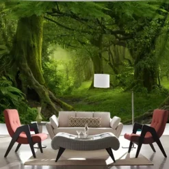 Tapestry Blanket Wall Hangings Forest 3D Bedroom Living Room Dorm Decorations Wall Door Background