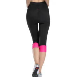 TASDAN Women's Cycling 3/4 Tights Bike Shorts 3/4 Tights Relaxed Fit Road Bike Cycling Sports 3D Pad Breathable Quick Dry Reflective Trim / Fluorescence Gray Rosy Pink Coolmax® Elastane Silicon