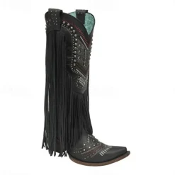 Tassel 1970s Shoes Western Boot Square Toe Hippie Cowboy Fancy Dress Women's Masquerade Party / Evening Pride Parade Pride Month Adults' Shoes