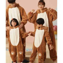 Teddy Bear Party Costume Costume Family Christmas Pajamas Kigurumi Pajamas Men's Women's Boys Girls' Halloween Carnival Masquerade One Piece Kid's Adults' Party Party & Evening Onesie