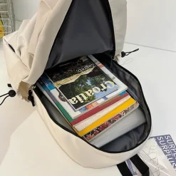 Teen Girls' Matching Green Backpack Set – Lightweight Nylon School and Travel Bags with Front Zipper Design