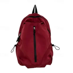 Teen Girls' Matching Green Backpack Set – Lightweight Nylon School and Travel Bags with Front Zipper Design