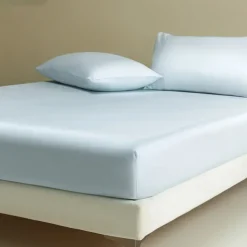 Tencel Bed Sheet Single Piece Summer Cool Ice Silk Mattress Protector Full Package Non-slip Bed Cover Bed Sheet Set