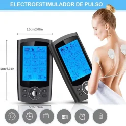 Tens Muscle Stimulator 36-Mode Electric EMS Acupuncture Body Massage Digital Therapy Slimming Machine Electrostimulator Dual Channel with 10 Pads Dust-Proof