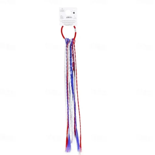 4th of July American Flag Hair Ties Bands,Patriotic Hair Accessories,Memorial Day Independence Day Decorations,2Pcs