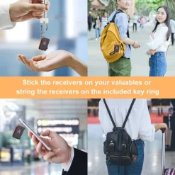 TH104 Wireless Key Finder RF Key Locator Pet Tracker Wallet Tracker Remote Control 1 RF Transmitter 6 Receiver