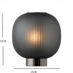 The Bloom Table lamps Mini Glass Black White Desk Lamp