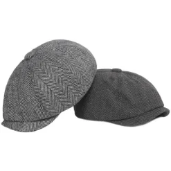 The Great Gatsby Gangster Retro Vintage Roaring 20s 1920s All Seasons Beret Hat Newsboy Cap Men's All Teen Costume Hat Vintage Cosplay Event / Party Festival Normal Hat New Year / Hand wash / Woolen