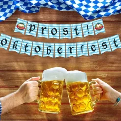 The New German Oktoberfest Theme Party Banner Pull Flag Festival Supplies Stage Decoration Props