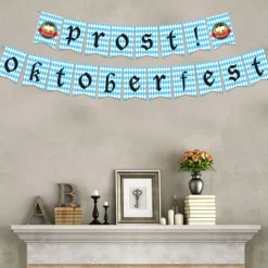 The New German Oktoberfest Theme Party Banner Pull Flag Festival Supplies Stage Decoration Props