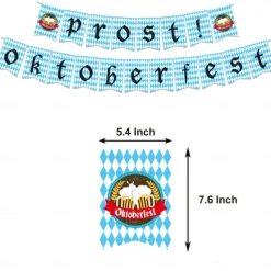 The New German Oktoberfest Theme Party Banner Pull Flag Festival Supplies Stage Decoration Props