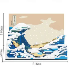 The Starry Night Building Kit - Micro Building Blocks Sets Mini Construction Model DIY Art Projects Home Decor Display Ideas Painting Set Christmas Gift for Adults