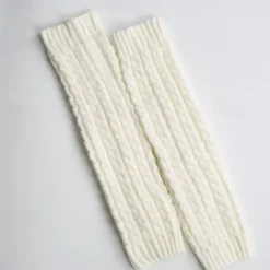 Thermal Knitted Leg Warmer, Cute Knee High Socks, Winter Preppy Style Thermal Baggy Leg Warmer