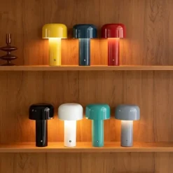 Three Color Adjustable USB Mushroom Light Charging Touch Table Coffee Bar Hotel Bedroom Decoration Nordic Creative Atmosphere Eye Protection Night Light