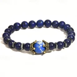 tiger eye bracelet set therapy hematite magnetic bracelets bracelets bring luck crown king queen natural stone beads couple bracelet for men women (a)