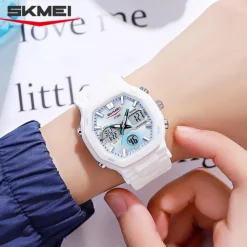 Time Beauty Fashion Multi functional Student Watch Electronic Watch Sports 3 Time Display Electronic Watch