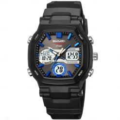 Time Beauty Fashion Multi functional Student Watch Electronic Watch Sports 3 Time Display Electronic Watch