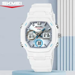 Time Beauty Fashion Multi functional Student Watch Electronic Watch Sports 3 Time Display Electronic Watch