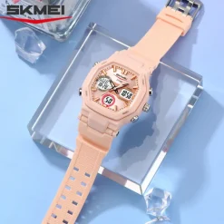 Time Beauty Fashion Multi functional Student Watch Electronic Watch Sports 3 Time Display Electronic Watch