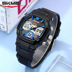 Time Beauty Fashion Multi functional Student Watch Electronic Watch Sports 3 Time Display Electronic Watch