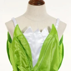 Tinker Bell Fairytale Princess Tiana Flower Girl Dress Theme Party Costume Tulle Dresses Girls' Movie Cosplay Cosplay Halloween Green Dress Halloween Carnival Masquerade World Book Day Costumes