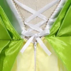 Tinker Bell Fairytale Princess Tiana Flower Girl Dress Theme Party Costume Tulle Dresses Girls' Movie Cosplay Cosplay Halloween Green Dress Halloween Carnival Masquerade World Book Day Costumes
