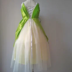 Tinker Bell Fairytale Princess Tiana Flower Girl Dress Theme Party Costume Tulle Dresses Girls' Movie Cosplay Cosplay Halloween Green Dress Halloween Carnival Masquerade World Book Day Costumes