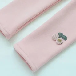 Toddler Girls' Fleece Lined Leggings Floral Active Outdoor 7-13 Years Fall Taro purple Black Pink