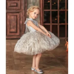 Toddler Girls' Party Dress Sequin Sleeveless Performance Mesh Cute Princess Polyester Above Knee Sheath Dress Tulle Dress Summer Spring Fall 3-7 Years Champagne Pink