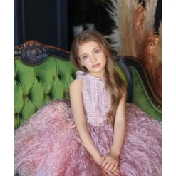 Toddler Girls' Party Dress Sequin Sleeveless Performance Mesh Cute Princess Polyester Above Knee Sheath Dress Tulle Dress Summer Spring Fall 3-7 Years Champagne Pink